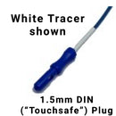 TDE-2143 EEG Gold Cup Electrodes Assorted Colors, custom lengths, Package of 10